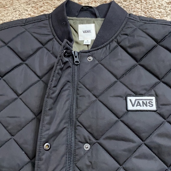 Vans woman’s long boom boom quilted jacket zipper - Picture 3 of 10